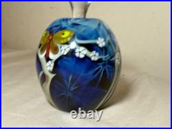 Vintage Joseph Morel Zellique hand blown glass butterfly perfume scent bottle Vintage Joseph Morel Zellique hand blown glass butterfly perfume scent bottle
