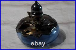 Vintage KING SOLOMON FINDS Blown Glass Sterling Silver Overlay Perfume Bottles