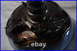 Vintage KING SOLOMON FINDS Blown Glass Sterling Silver Overlay Perfume Bottles