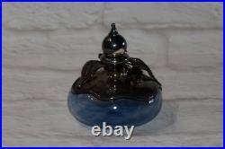 Vintage KING SOLOMON FINDS Blown Glass Sterling Silver Overlay Perfume Bottles