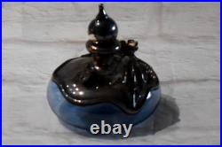 Vintage KING SOLOMON FINDS Blown Glass Sterling Silver Overlay Perfume Bottles