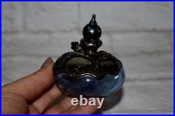 Vintage KING SOLOMON FINDS Blown Glass Sterling Silver Overlay Perfume Bottles