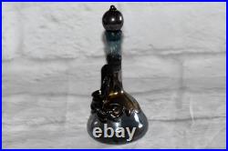 Vintage KING SOLOMON FINDS Blown Glass Sterling Silver Overlay Perfume Bottles