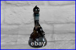 Vintage KING SOLOMON FINDS Blown Glass Sterling Silver Overlay Perfume Bottles