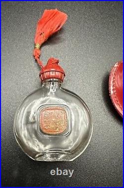 Vintage Karma Moulin Rouge Purse Perfume Bottle Glass French