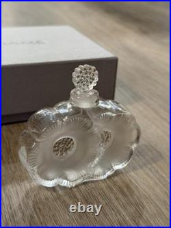 Vintage LALIQUE 2 Fleurs Flacon Bottle Perfume Bottle