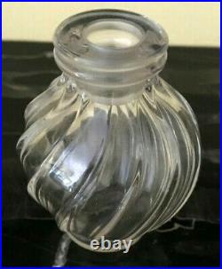 Vintage LALIQUE Crystal Perfume Bottle L'Air Du Temps Doves