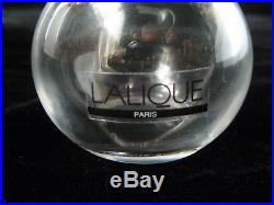 Vintage LALIQUE France Clairefontaine Lily of the Valley Perfume Bottle Signed