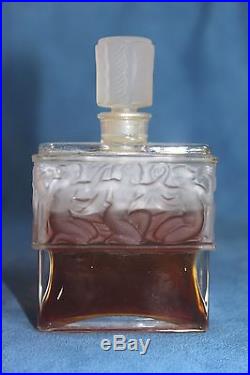 Vintage LALIQUE France Molinard De Parfum 2 Oz 60 ml Perfume Bottle Original Box