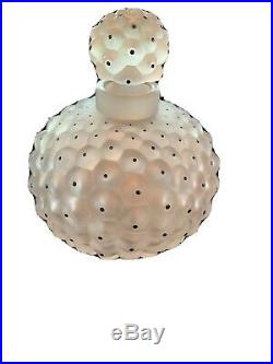 Vintage LALIQUE Glass Cactus Perfume/cologne Bottle