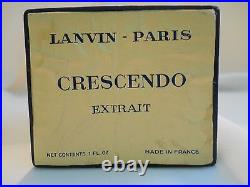 Vintage LANVIN CRESCENDO 1 oz Perfume Bottle