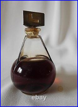 Vintage LENTHERIC ASPHODELE 1 oz. Est. Perfume Bottle From 1928, Very Rare