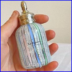 Vintage La Fenice Murano Filigrana Glass Perfume Bottle, Made in Italy