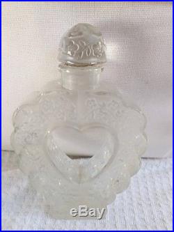 Vintage Lalique 6 COEUR JOIE by NINA RICCI Pure Perfume Bottle with Perfume