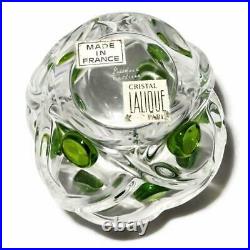 Vintage Lalique Crystal Flacon FLORIDE Perfume Bottle, Green Dots