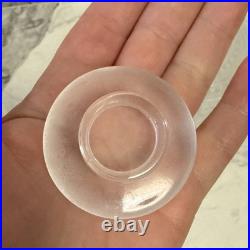 Vintage Lalique Crystal Les Enfants Frosted Perfume Bottle #609 Dancing Cherub