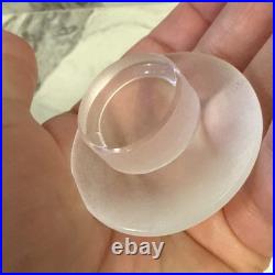 Vintage Lalique Crystal Les Enfants Frosted Perfume Bottle #609 Dancing Cherub