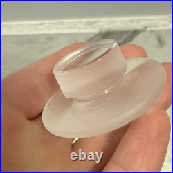 Vintage Lalique Crystal Les Enfants Frosted Perfume Bottle #609 Dancing Cherub