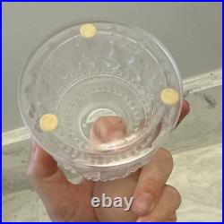 Vintage Lalique Crystal Les Enfants Frosted Perfume Bottle #609 Dancing Cherub