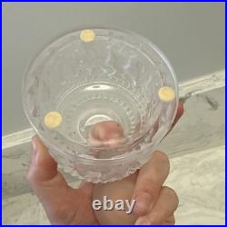 Vintage Lalique Crystal Les Enfants Frosted Perfume Bottle #609 Dancing Cherub