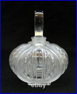 Vintage Lalique Crystal Mirabel Perfume Bottle