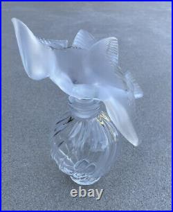 Vintage Lalique Crystal Nina Ricci L'air du Temps 8 Large Perfume Bottle