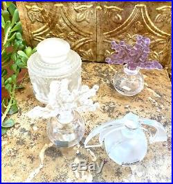 Vintage Lalique Crystal Perfume Bottle Enfants Cherubs Excellent Condition