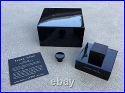 Vintage Lalique Encre Noire Limited Edition Crystal Flacon withLacquered Wood Box