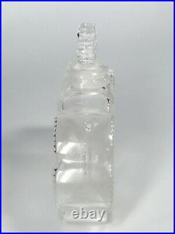 Vintage Lalique France Frosted Crystal Perfume Bottle Deux Fleurs (Two Flowers)