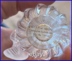 Vintage Lalique Jacqueline Cochran Perfume Bottle Two Doves 1960's, 1/4 oz. 3H