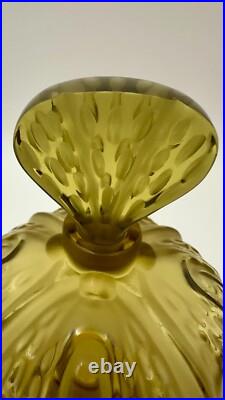 Vintage Lalique Mirabel Perfume Bottle France Olive Green Vintage Lalique Mirabel Perfume Bottle France Olive Green