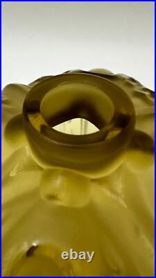 Vintage Lalique Mirabel Perfume Bottle France Olive Green Vintage Lalique Mirabel Perfume Bottle France Olive Green