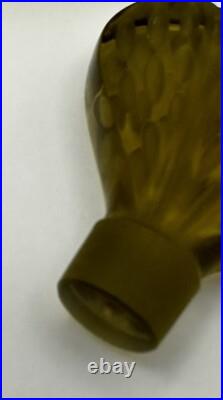 Vintage Lalique Mirabel Perfume Bottle France Olive Green Vintage Lalique Mirabel Perfume Bottle France Olive Green
