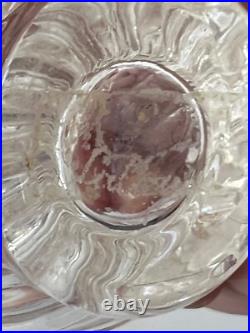 Vintage Lalique Nia Ricci Crystal Double Dove Perfume Bottle 1960s 4 Tall