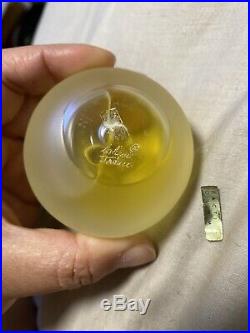 Vintage Lalique Nina Ricci Frosted Apple Bottle (Lovely) 3 Tall Factice Dummy