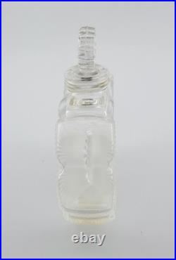 Vintage Lalique Perfume Bottle 2 Flowers Deux Fleurs Crystal