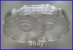 Vintage Lalique Perfume Bottle 2 Flowers Deux Fleurs Crystal