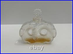 Vintage Lalique Perfume Bottle 2 Flowers Deux Fleurs Crystal Stamped France