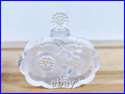 Vintage Lalique Perfume Bottle Duex Fleur (Two) Flowers Open Box Unused