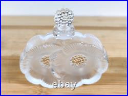 Vintage Lalique Perfume Bottle Duex Fleur (Two) Flowers Open Box Unused