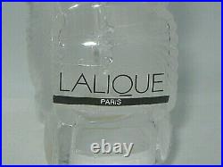 Vintage Lalique Perfume Bottle Frosted Duex Fleur Double Flower Open/Empty