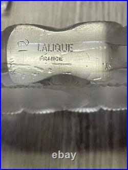 Vintage Lalique Perfume Bottle Frosted'Duex Fleur' Double Flower Open/Empty