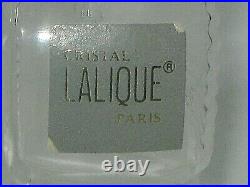 Vintage Lalique Perfume Bottle Frosted Duex Fleur Double Flower Open/Empty #2