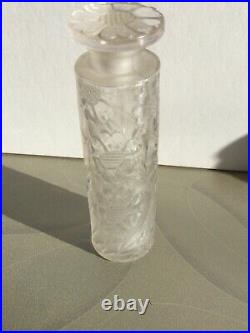 Vintage Lalique Perfume bottle Forvil Les Cinq Fleurs Circa 1924