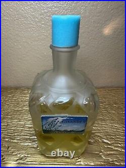 Vintage Lancome Lavandes 16 Oz Perfume Bottle With Original Box 1/2 Full Frosted