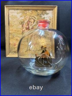 Vintage Lanvin Art Deco Clear Glass Perfume Bottle Factice Dummy Display 6.5