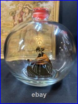 Vintage Lanvin Art Deco Clear Glass Perfume Bottle Factice Dummy Display 6.5
