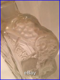 Vintage Large Glass Crystal Perfume Factice Bottle Display 11