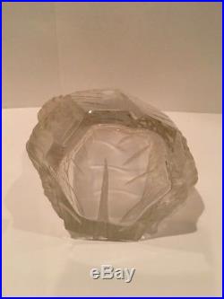 Vintage Large Glass Crystal Perfume Factice Bottle Display 11