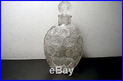 Vintage Large R Rene Lalique, Worth, Lilas Perfume Bottle 5 1/4